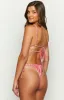 9.0 Swim Sumba Red Gingham Tie Up Bikini Bottoms sold by Beginning Boutique
