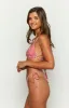 9.0 Swim Sumba Red Gingham Tie Up Bikini Bottoms sold by Beginning Boutique