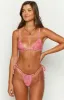9.0 Swim Sumba Red Gingham Tie Up Bikini Bottoms sold by Beginning Boutique