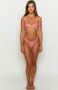 9.0 Swim Sumba Red Gingham Tie Up Bikini Bottoms sold by Beginning Boutique