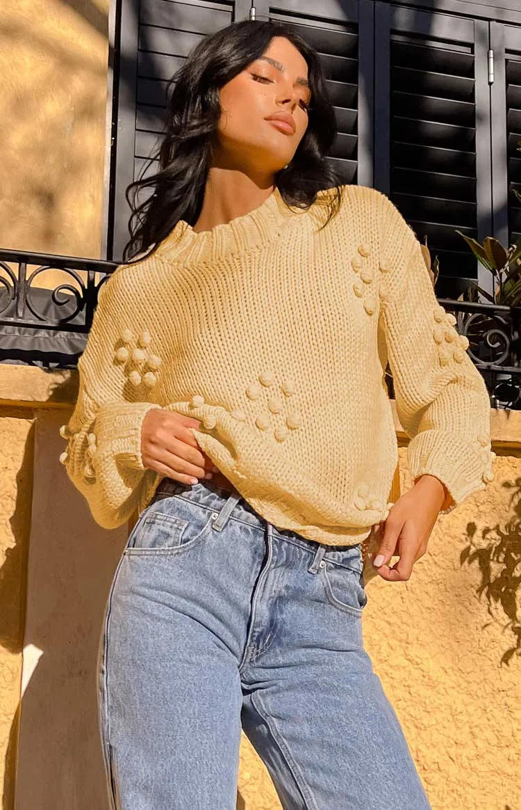 Andrina Yellow Knit Jumper sold by Beginning Boutique product image thumbnail 3
