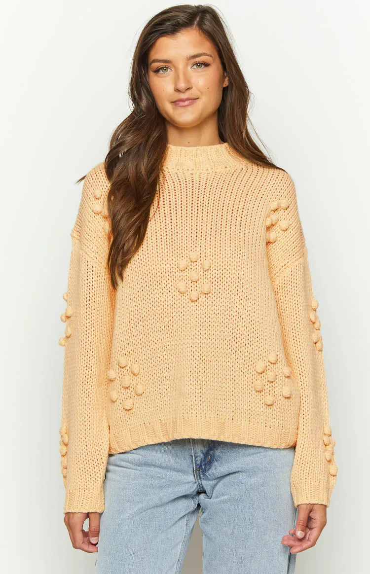 Andrina Yellow Knit Jumper sold by Beginning Boutique