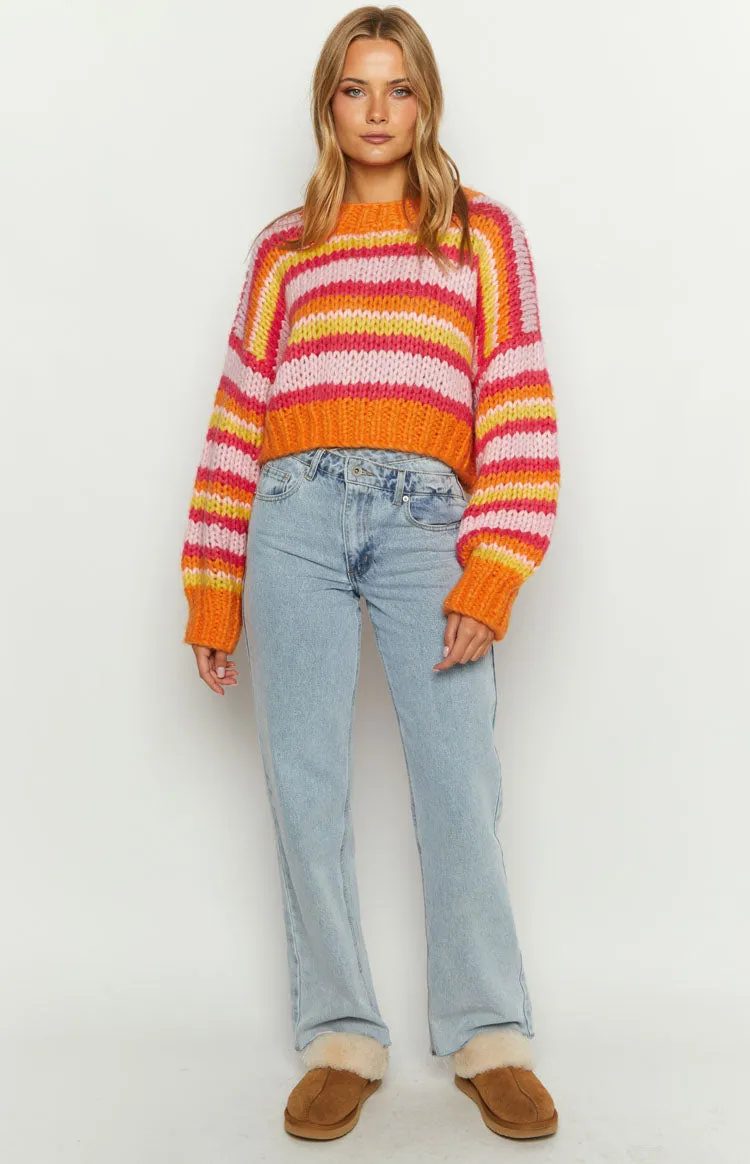Belmont Pink Stripe Sweater sold by Beginning Boutique product image thumbnail 5