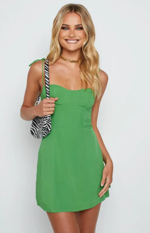 Penny Lane Dress Green sold by Beginning Boutique