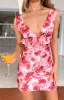 Meluse Pink Floral Mini Dress sold by Beginning Boutique