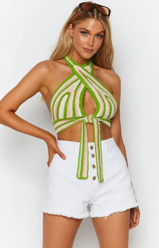 Whitsundays Crop Top Multi sold by Beginning Boutique