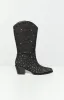 Billini Deniz Black Denim Cowboy Boots sold by Beginning Boutique