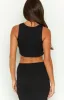 Tammie Black Chain Tank sold by Beginning Boutique