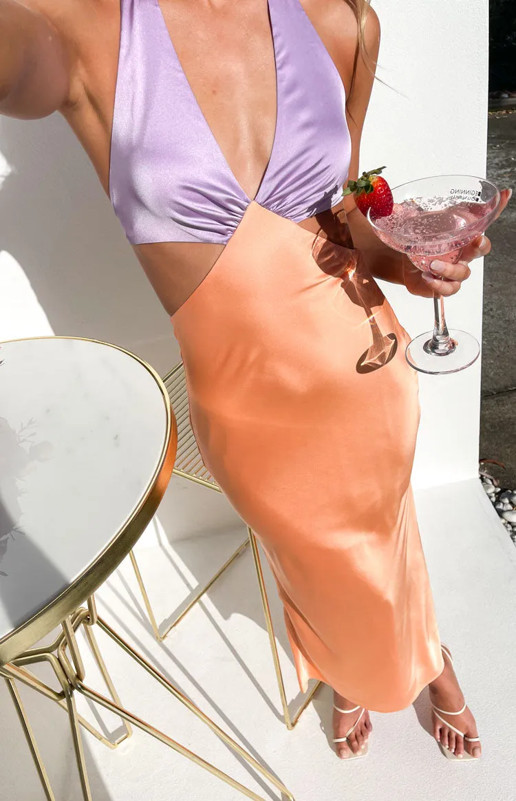 Orchid Orange Maxi Dress sold by Beginning Boutique product image thumbnail 3