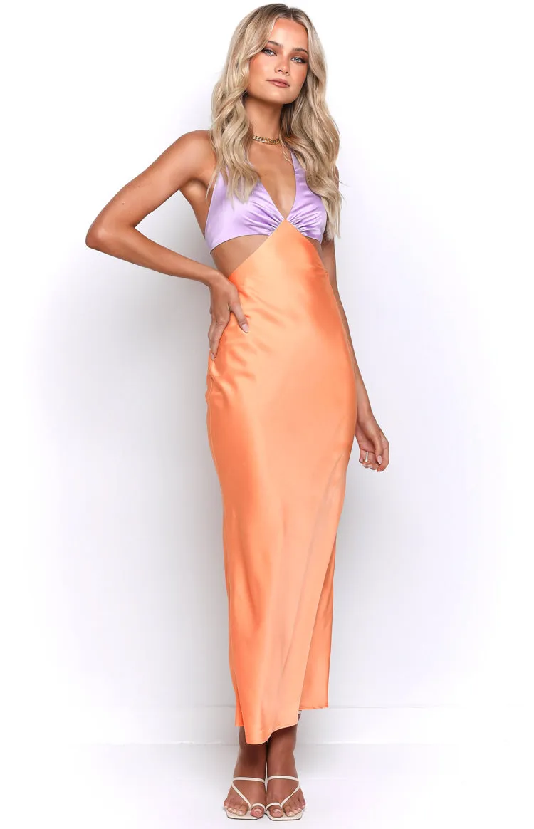 Orchid Orange Maxi Dress sold by Beginning Boutique product image thumbnail 5
