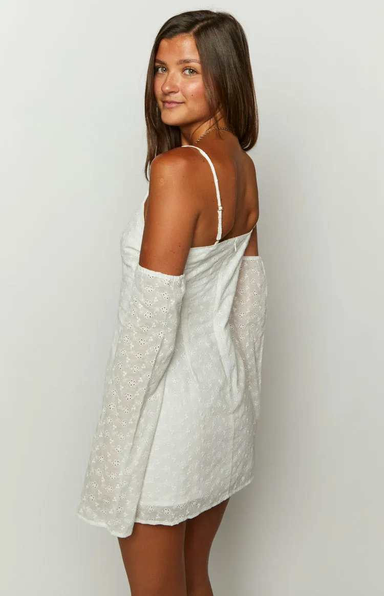 Miami White Mini Dress sold by Beginning Boutique product image thumbnail 5