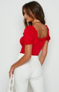 Josefina Bodysuit Red sold by Beginning Boutique
