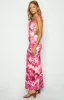 Selena Pink Print Maxi Dress sold by Beginning Boutique