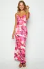 Selena Pink Print Maxi Dress sold by Beginning Boutique