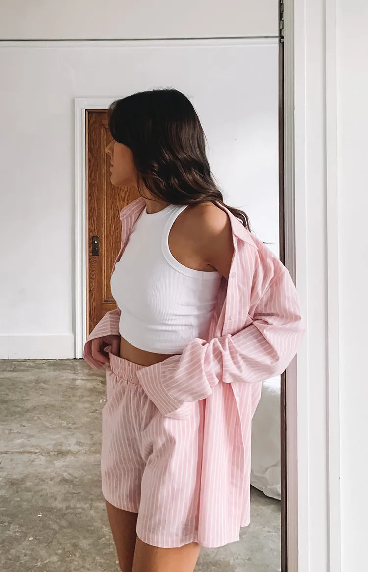 Naomi Ribbed Tank White sold by Beginning Boutique