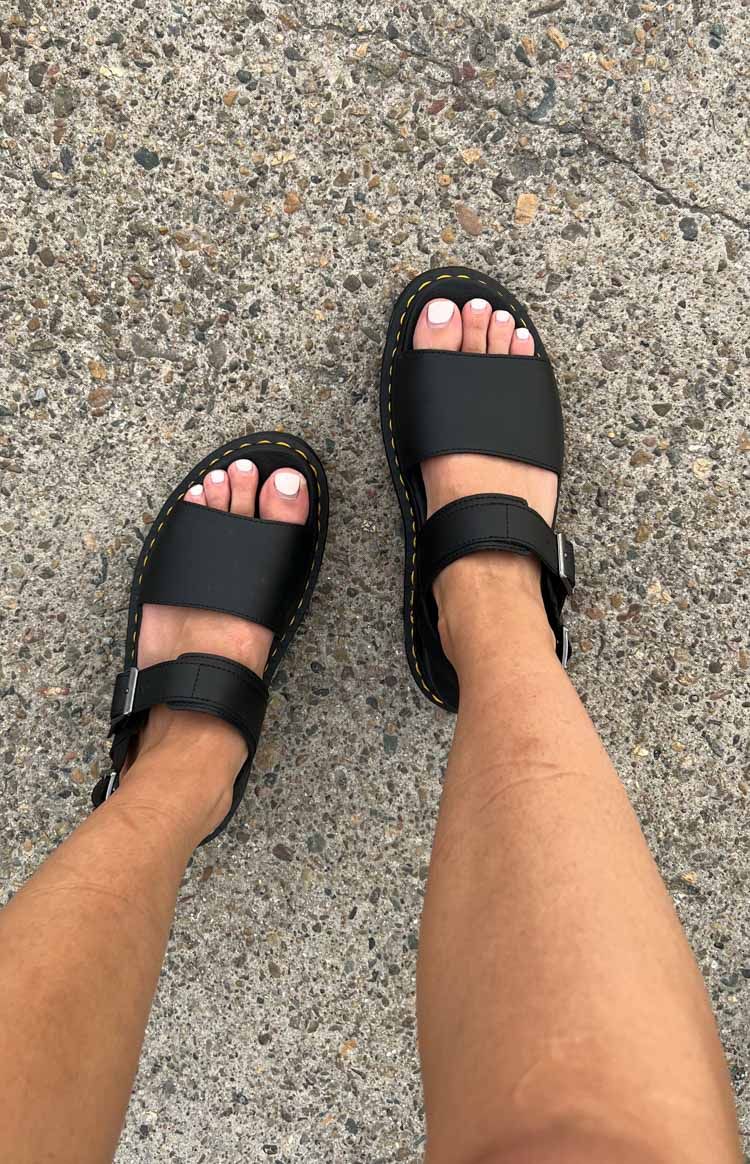 Dr. Martens Voss Sandal Black Hydro sold by Beginning Boutique