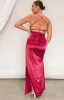 Manhattan Slip Formal Dress Wine sold by Beginning Boutique