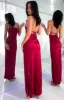 Manhattan Slip Formal Dress Wine sold by Beginning Boutique