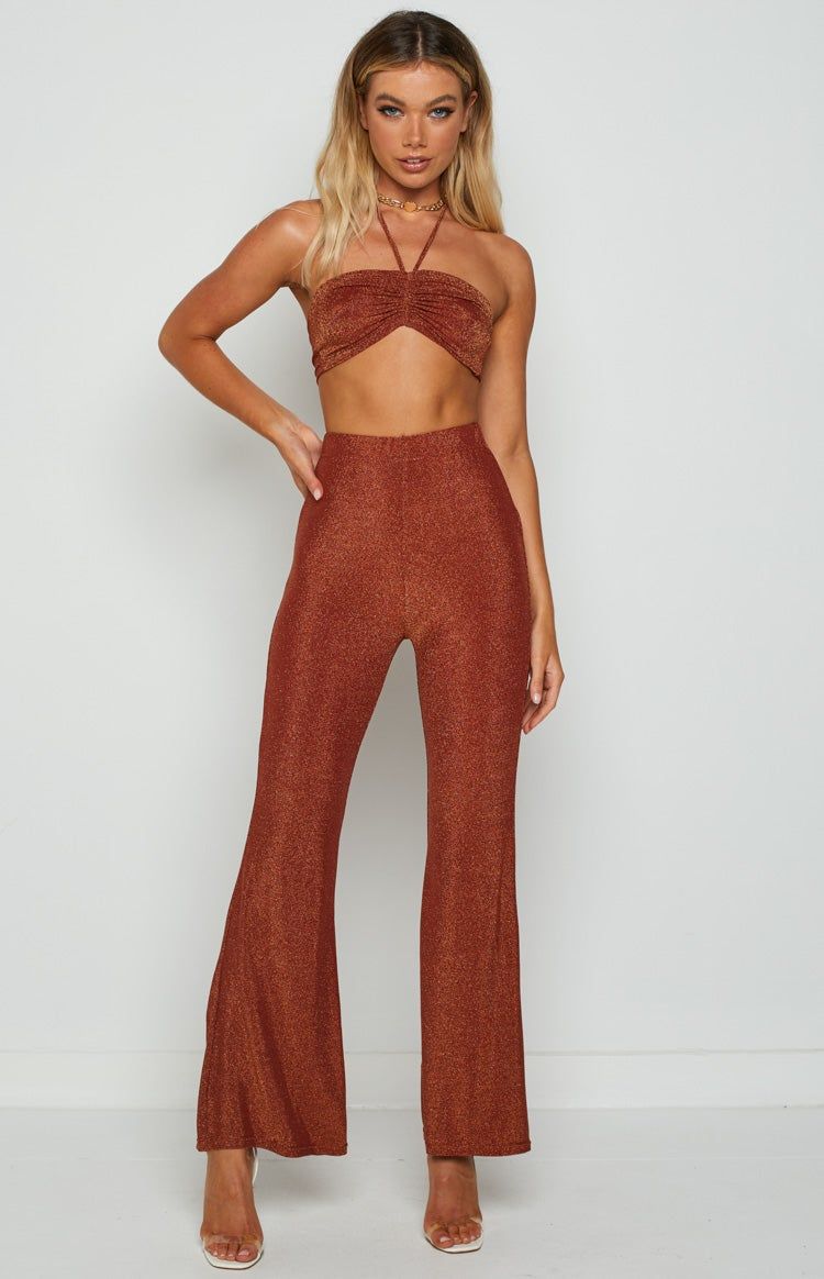 Stassie Rust Pants sold by Beginning Boutique product image thumbnail 4