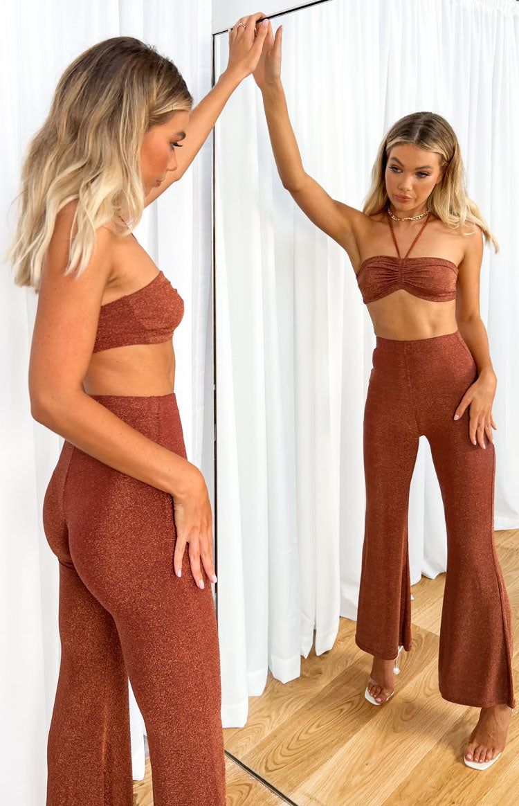 Stassie Rust Pants sold by Beginning Boutique product image thumbnail 2