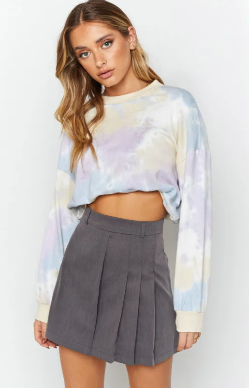 Cruisy Jumper Purple Tie Dye sold by Beginning Boutique