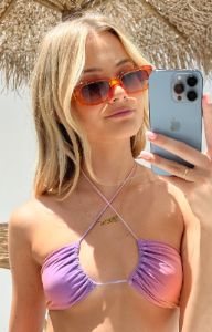 Go To Vintage Transparent Orange Sunglasses sold by Beginning Boutique