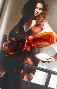 Go To Vintage Transparent Orange Sunglasses sold by Beginning Boutique