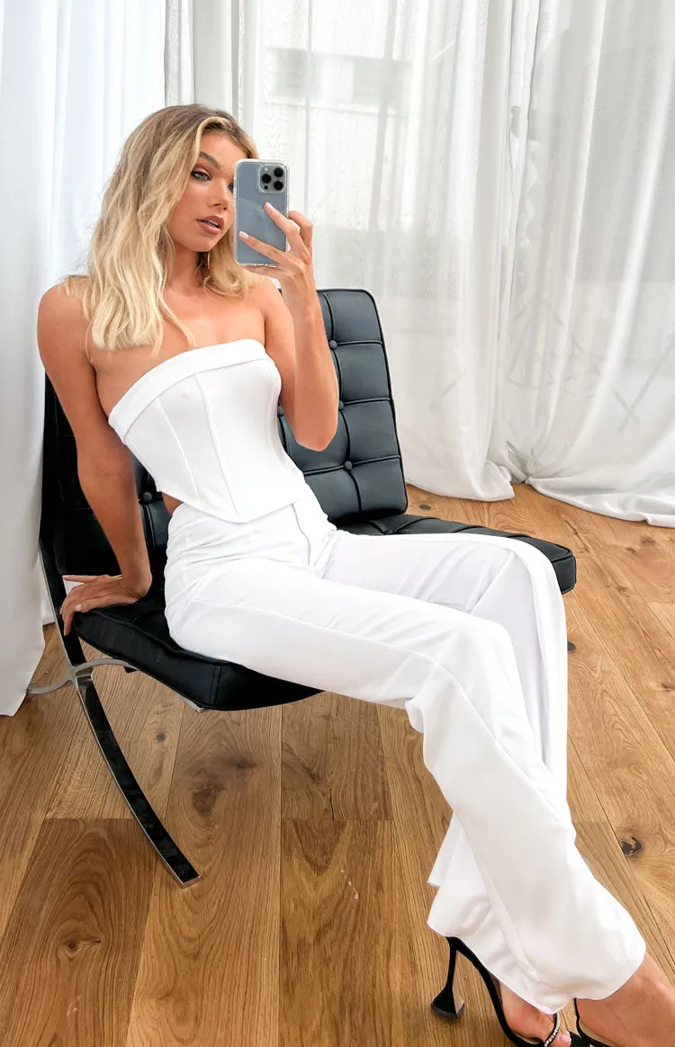 Bobbi White Strapless Corset Top sold by Beginning Boutique product image thumbnail 5