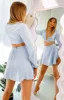Jupiter Blue Mini Dress sold by Beginning Boutique