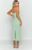 Long Island Green Midi Mesh Dress sold by Beginning Boutique
