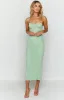 Long Island Green Midi Mesh Dress sold by Beginning Boutique
