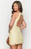 Harrie Yellow Lace Mini Dress sold by Beginning Boutique