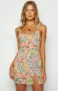 Rihanna Multi Floral Mini Dress sold by Beginning Boutique