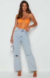 Lioness The Plaza Bustier Orange sold by Beginning Boutique