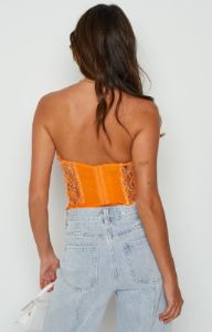 Lioness The Plaza Bustier Orange sold by Beginning Boutique