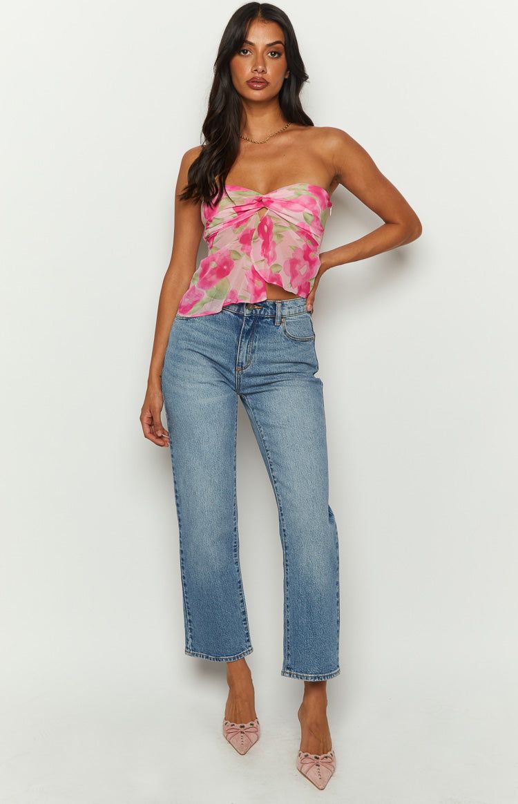 Jacqulin Pink Floral Print Top sold by Beginning Boutique product image thumbnail 5