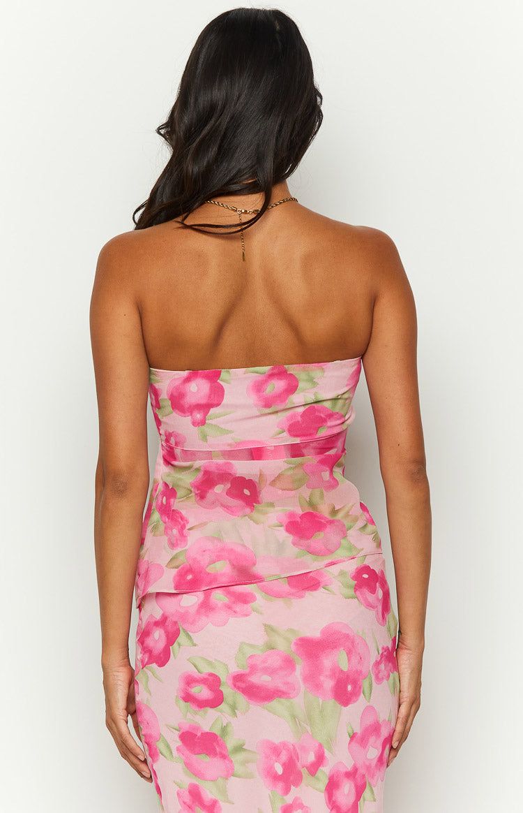 Jacqulin Pink Floral Print Top sold by Beginning Boutique product image thumbnail 4