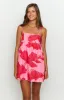 Lotus Love Affair Pink Floral Mini Dress sold by Beginning Boutique