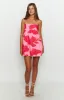 Lotus Love Affair Pink Floral Mini Dress sold by Beginning Boutique