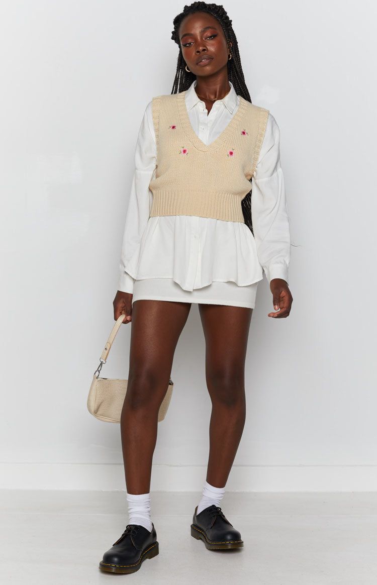 The Susie Vest Cream sold by Beginning Boutique product image thumbnail 5