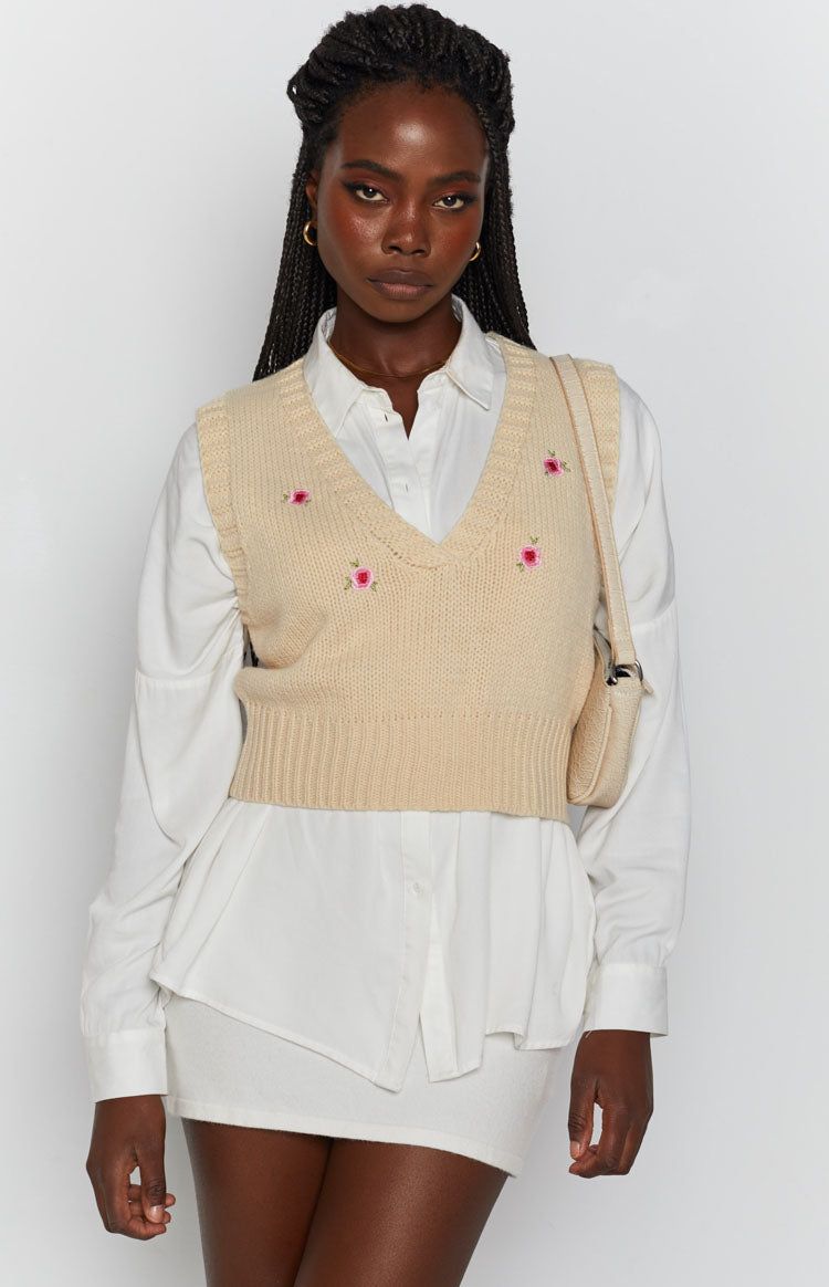 The Susie Vest Cream sold by Beginning Boutique product image thumbnail 4