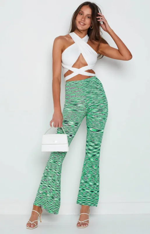 Nessa Green Pants sold by Beginning Boutique