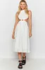 Odessa Backless Midi Dress White sold by Beginning Boutique