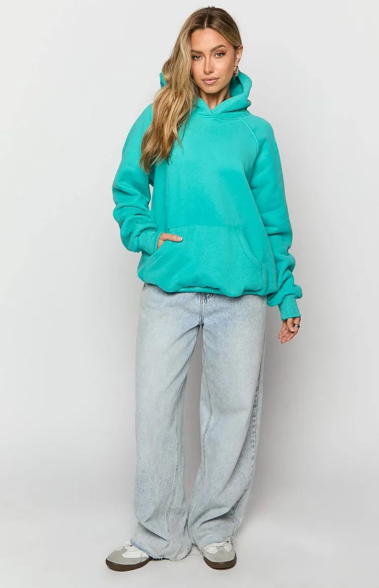 Beginning Teal Established Bubble Hoodie sold by Beginning Boutique product image thumbnail 3