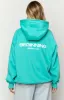 Beginning Teal Established Bubble Hoodie sold by Beginning Boutique