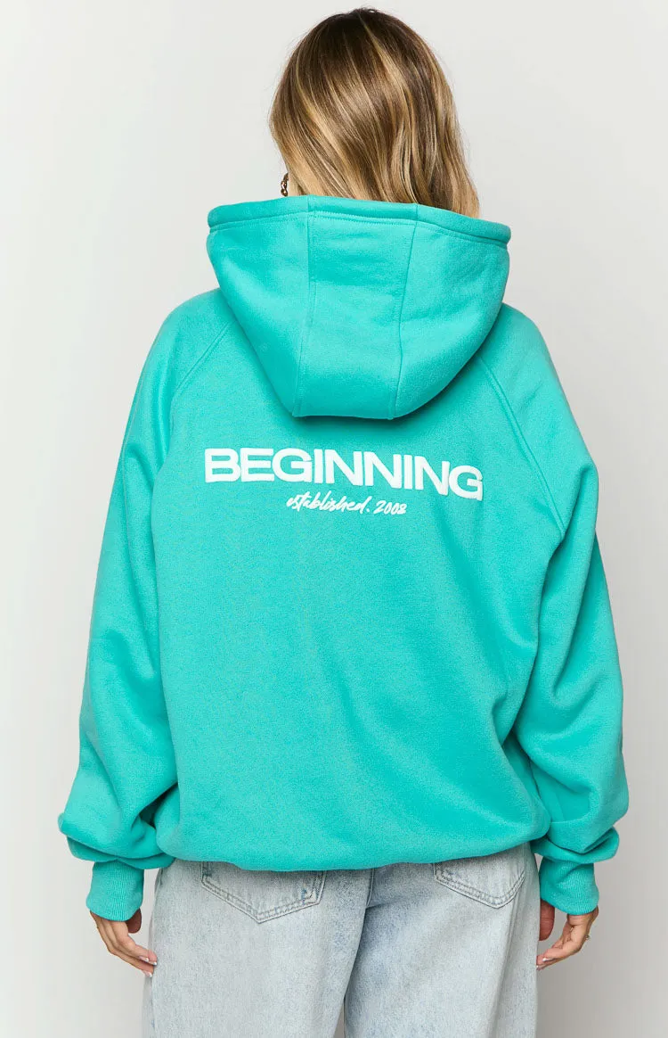 Beginning Teal Established Bubble Hoodie sold by Beginning Boutique product image thumbnail 5