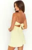 Lexi Yellow Strapless Mini Dress sold by Beginning Boutique