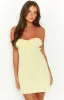 Lexi Yellow Strapless Mini Dress sold by Beginning Boutique
