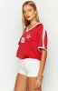 Lioness Spectate Poppy Red Top sold by Beginning Boutique