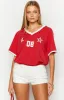 Lioness Spectate Poppy Red Top sold by Beginning Boutique